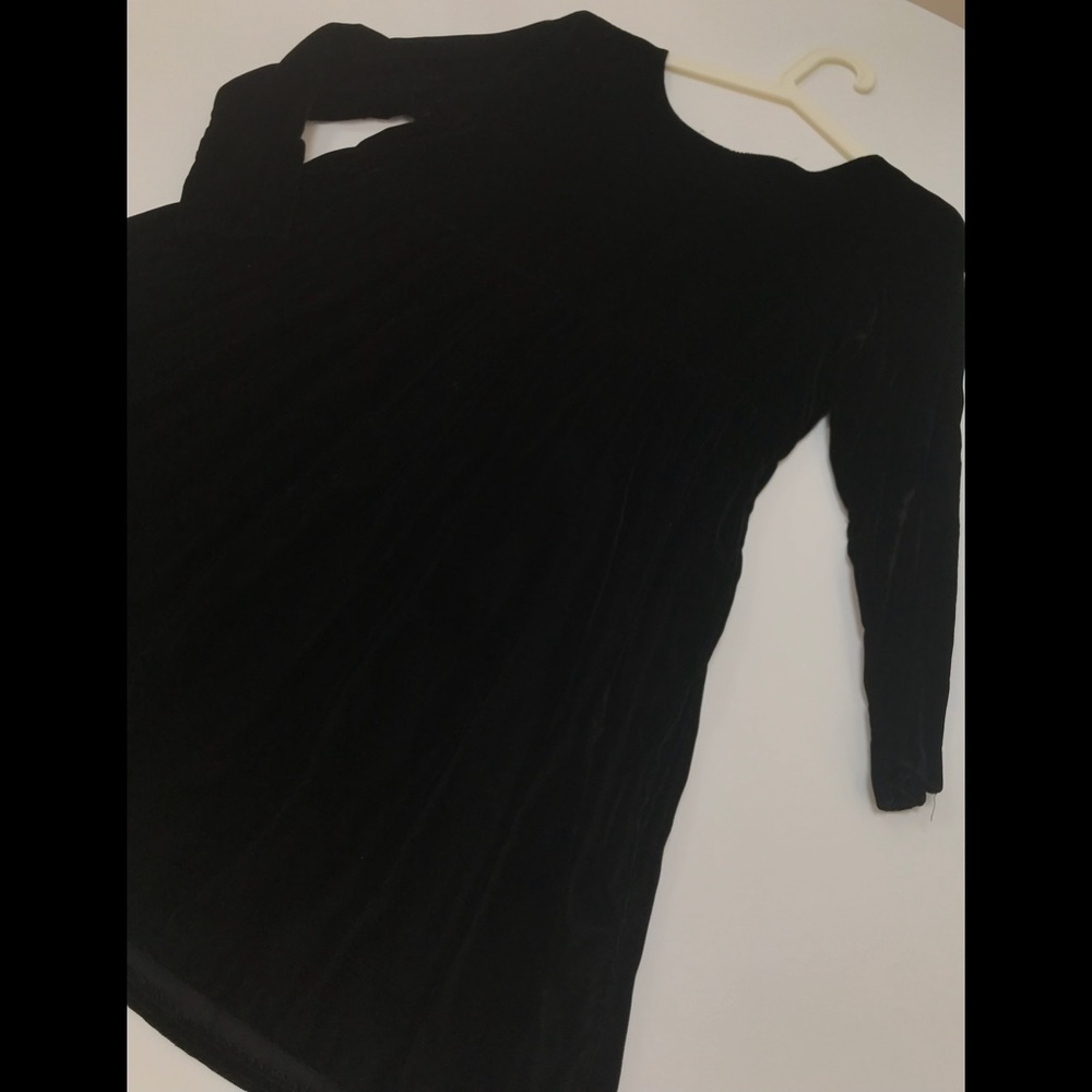 Vintage Black Velvet Empire Mini